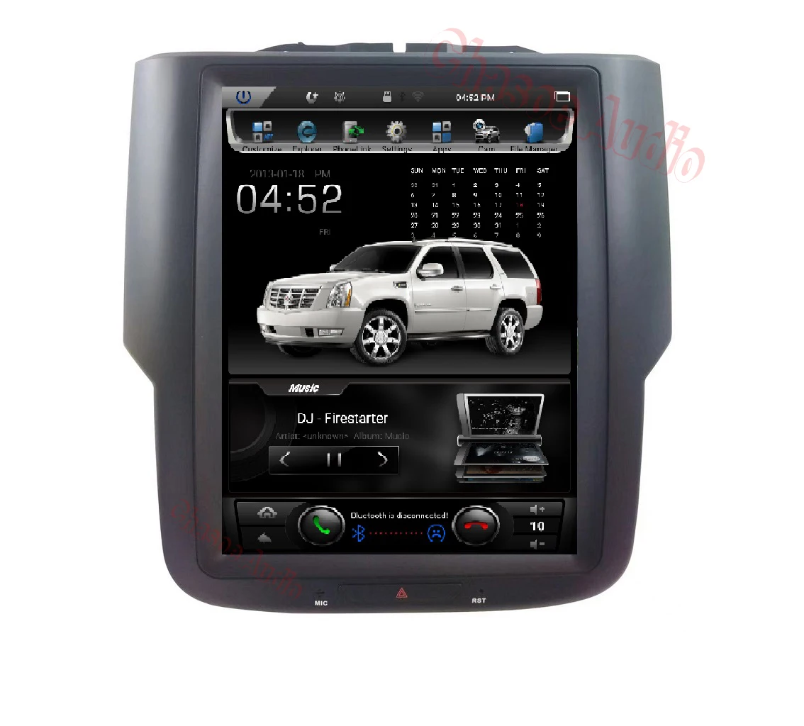 Px6 Vertical  Car Radio Car Stereo RAM 1500 Auto Car Video GPS Navigation Multimedia