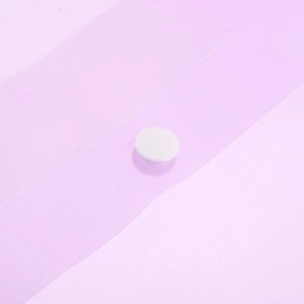 

8pcs Pocket Pp Material A4 Document Holder With Cardholder Snap Button File Organizer For School Office Storage Transparent File