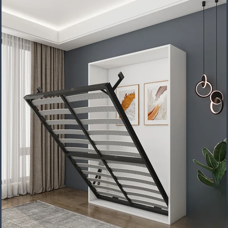 

Custom hidden bed hardware accessories folding bed up and down flip bed closet one hidden bed side flip bed Murphy bed