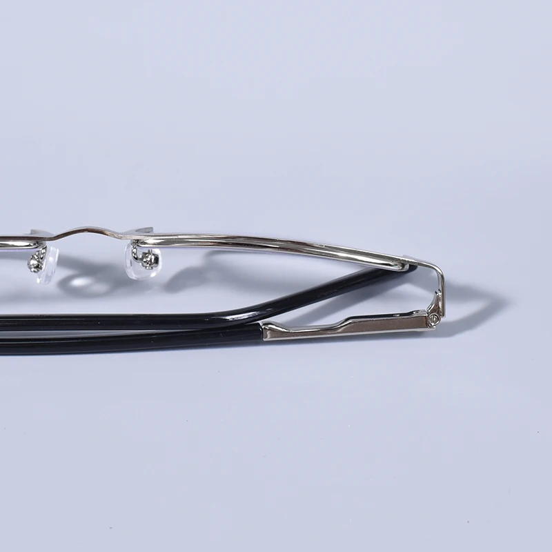 Männer Blau licht blockieren Lesebrille für Männer Metall Rahmen Magazin Leser Übergroßen Frühling Scharnier Rahmen Doppel Farbe + 125 + 175 + 22 – Detail 25