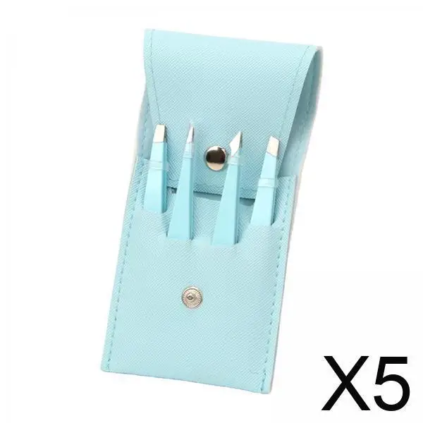 Eyebrow Tweezer Set Stainless Steel Professional Hair Removal Beauty Accessories for Makeup and Eyelash Styling