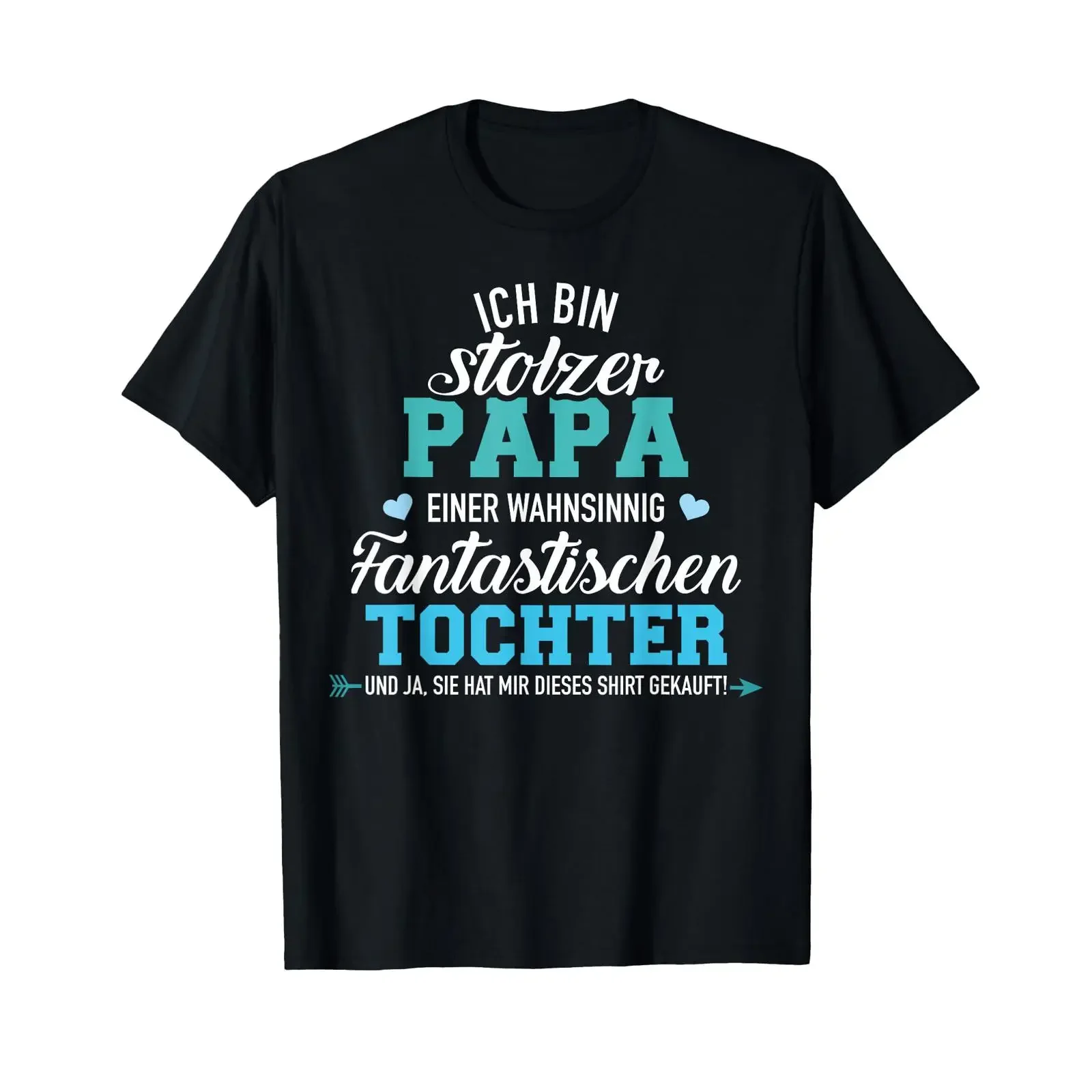 T shirt with German text I am a proud father of an incredibly fantastic daughter vintage Washed designer clothes