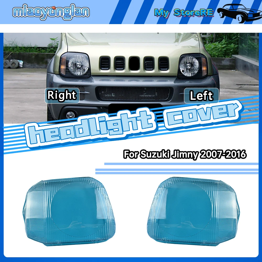 

For Suzuki Jimny 2007-2016 Headlamp Lamp Shell Headlight Cover Transparent Lampshade Plexiglass Replace Original Lens
