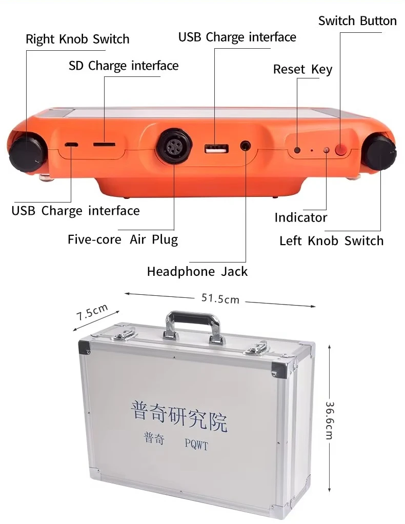 

PQWT L Series Acoustic Device Plumber Tools OEM Underground and In-Walls Pipeline Water Leak Detector