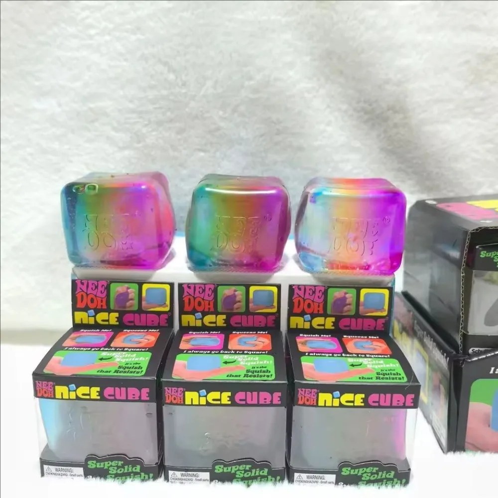 Needoh Holographic Ribbon Squeeze Sensory Colorful Knead Stretch Anxiety Relief ADHD Fidget Leisure Adult Teenager Gift