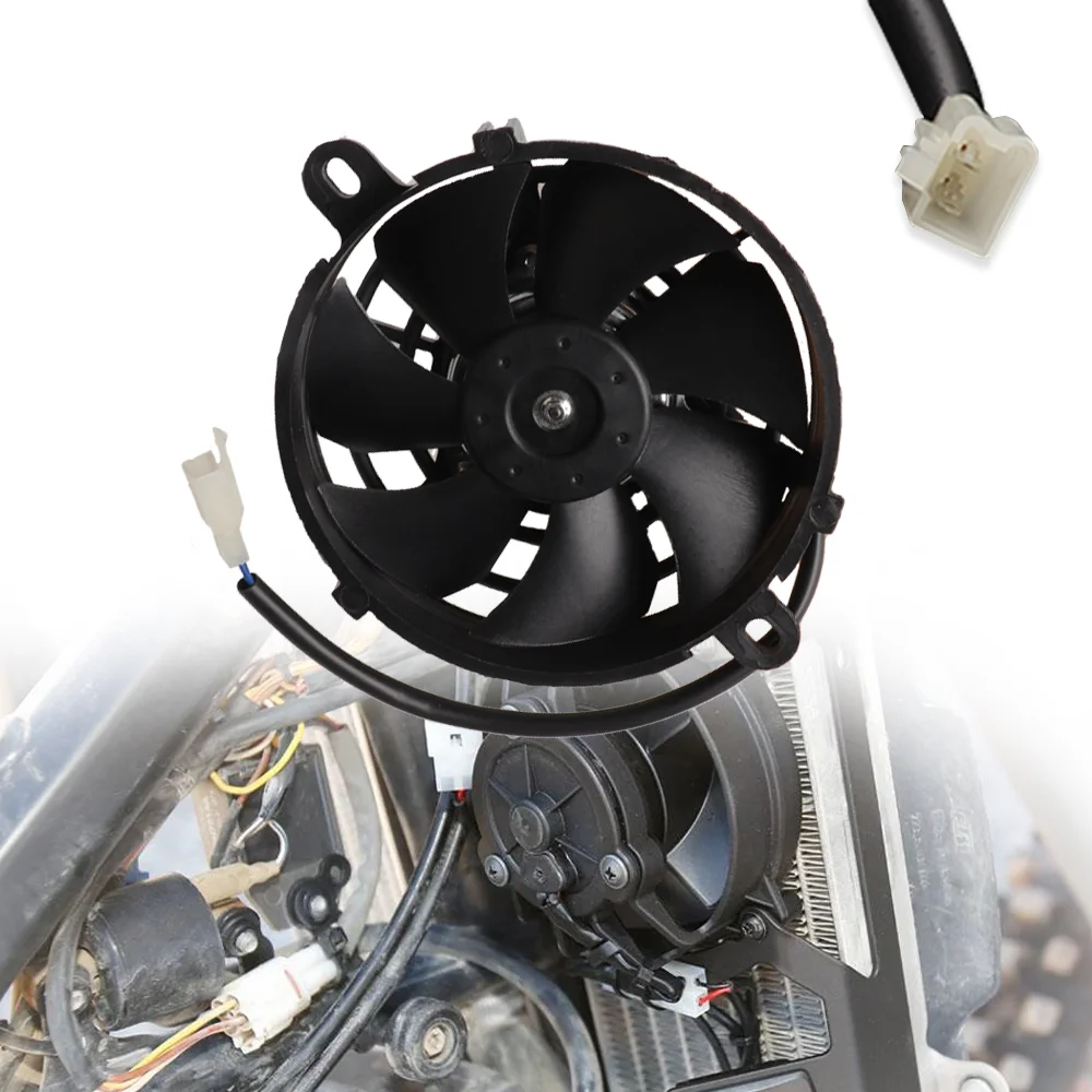 Ventola di raffreddamento del radiatore del motociclo da 5 pollici Dispositivo di raffreddamento dell'olio universale Dispositivo di raffreddamento dell'acqua Ventola senza spazzole per Dirt Bike Motocross ATV Go Kart Quad
