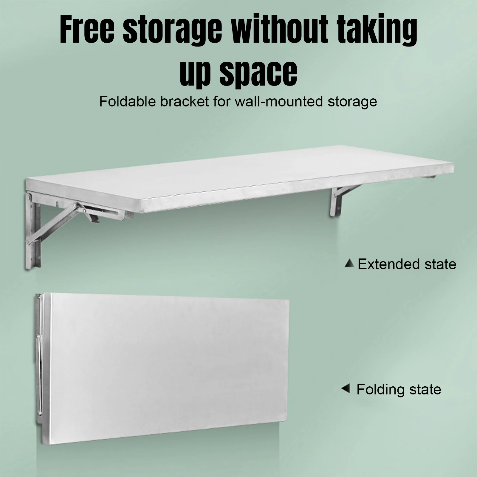 Stainless Steel Folding Storag - Commercial Kitchen Prep Table With Storage recension och pris