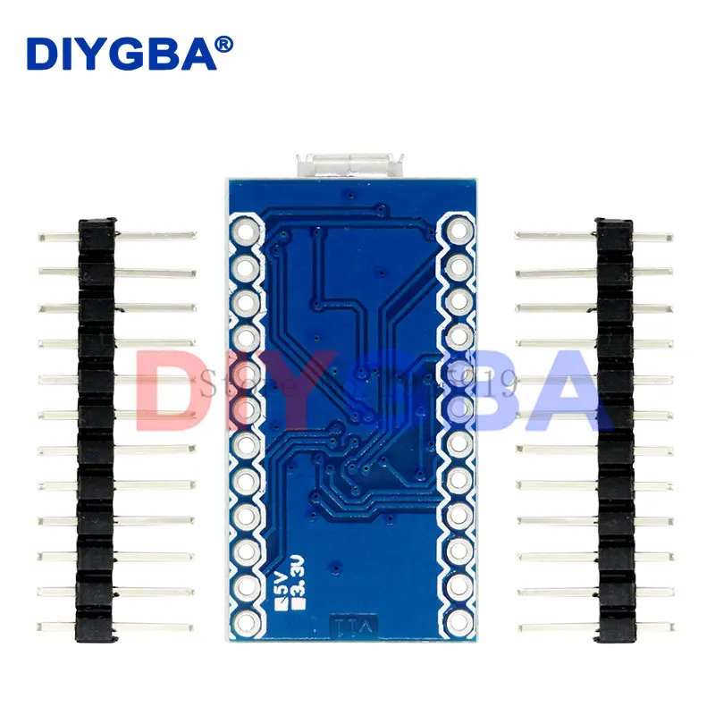 Pro Micro ATmega32U4 5V 16MHz Replace ATmega328 For Arduino Pro Mini With 2 Row Pin Header For Leonardo Mini Usb Interface