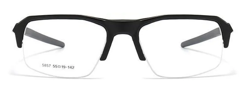 YIMARUILI Sportbrillengestell für Herren und Damen, Aluminium, TR90, Halbrahmen-Brille, Federbeine, optische verschreibungspflichtige Brillen 5857 – Detail 7