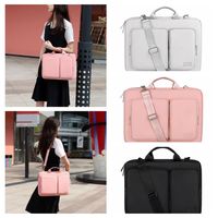 13/14.1-14.5/15.6 Inch Laptop Sleeve Bag Oxford Cloth Shockproof Laptop Case Multifunctional Waterproof Computer Briefcase