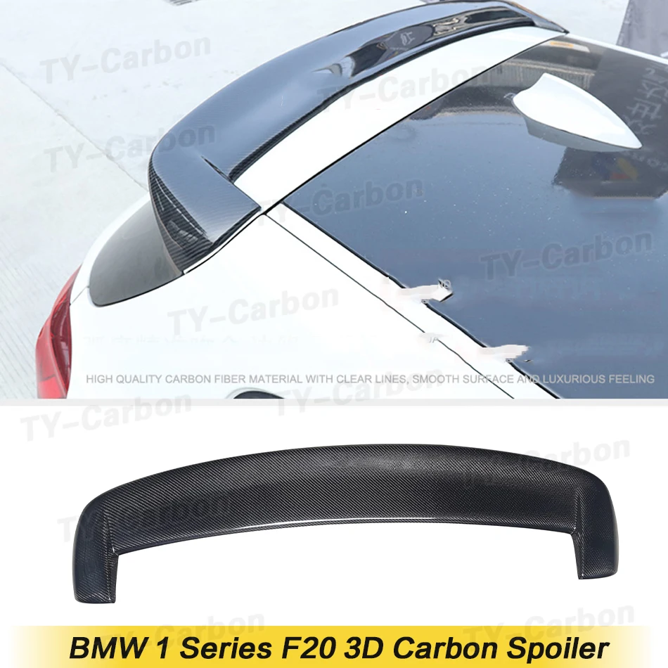 

Rear Roof Spoiler Wing Lip for BMW F20 F21 2012 - 2018 118i 120i M135i M140i Spoiler Carbon Fiber / FRP Rear Spoiler 3D Style