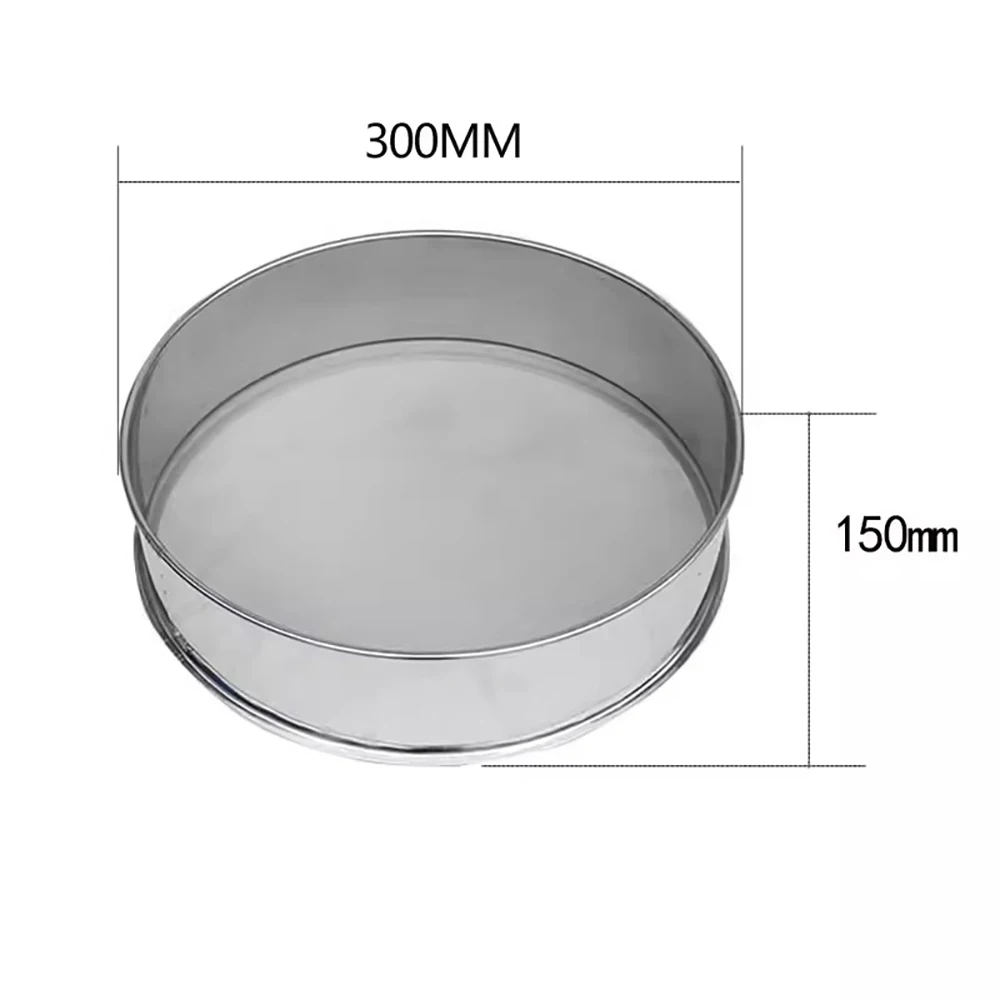 

30x15CM SUS All 304 Stainless Steel Sieve Powder Filter Screen for Electric Vibrating Machine Optional Mesh