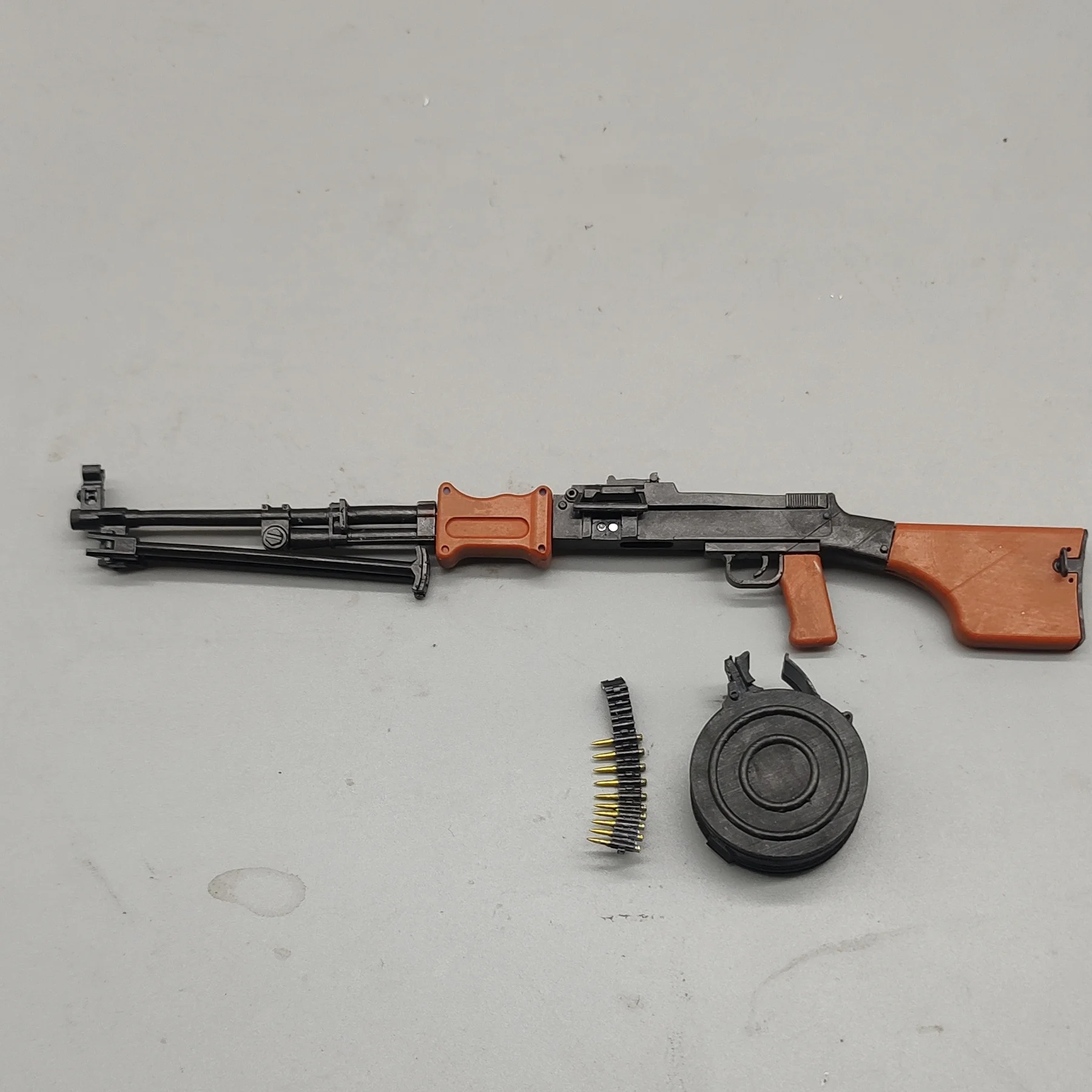 Modelo soviético RPD LMG impreso en 3D, escala 1/6, réplica precisa de pistola de juguete en miniatura para figura de acción, pantalla de escritorio
