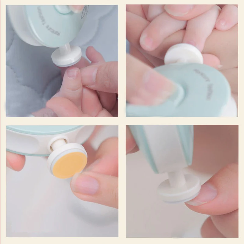 Electric Baby Nail Trimmer Kid Nail Polisher Tool Infant Manicure Scissors Baby Hygiene Kit Baby Nail Clipper Cutter For Newborn