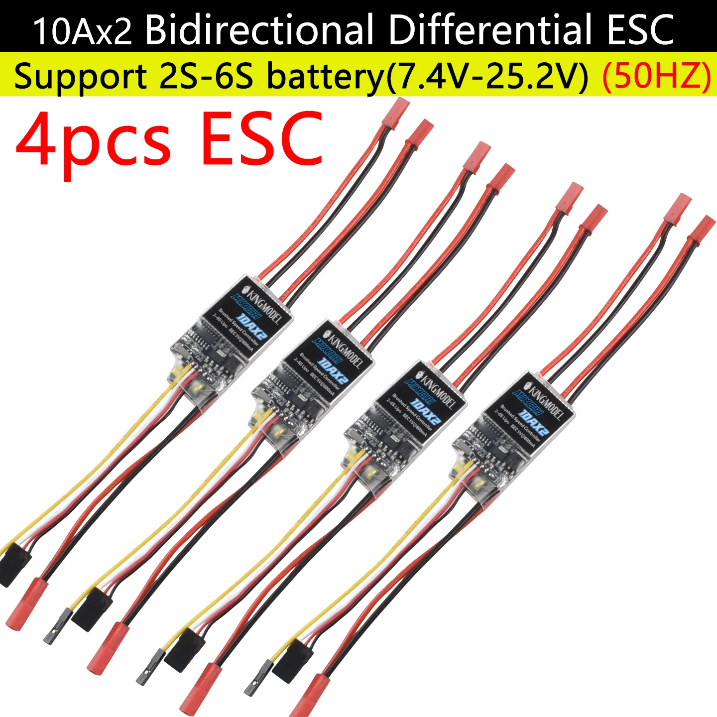 5A/5A PRO/10A/20A/30A/40A/50A/60Ax2 Dual Way Bidirektionale gebürstete ESC-Steuerung für Rc-Modellboot/Tank 180 bis 795 Bürstenmotor