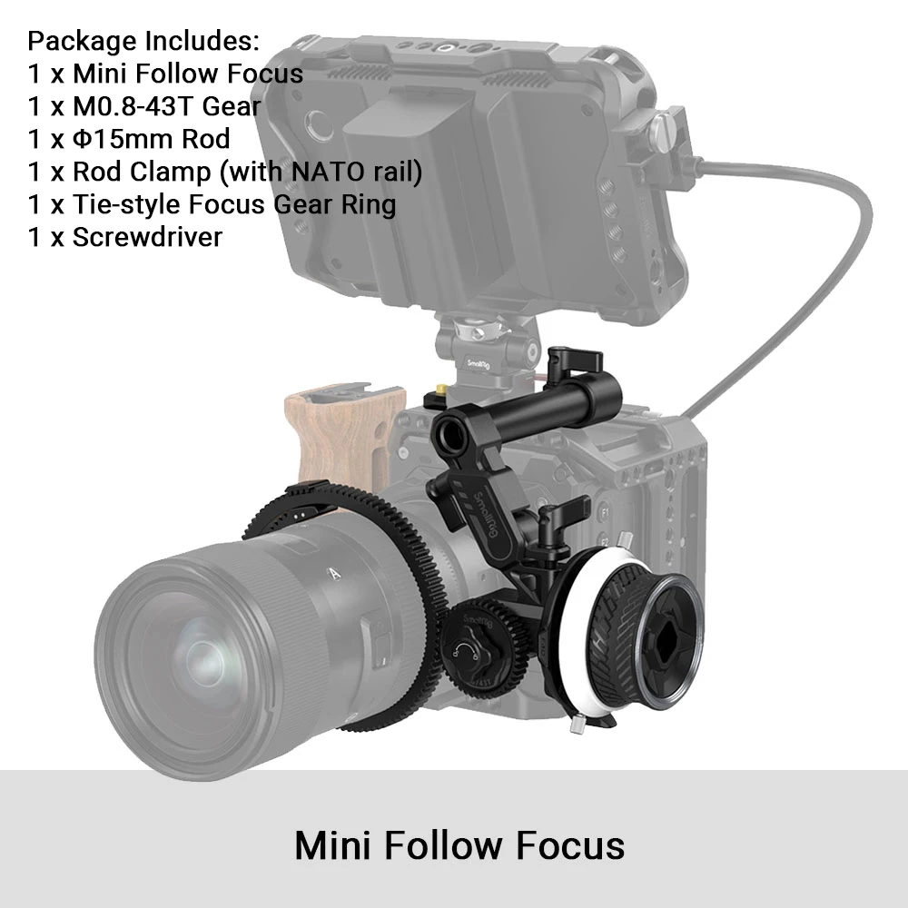 SmallRig Mini Matte Box Lite avec drapeau supérieur pour appareils photo reflex numériques et appareils photo sans miroir, compatible avec objectifs 67 mm/72 mm/77 mm/82 mm/95 mm, livré avec plateau