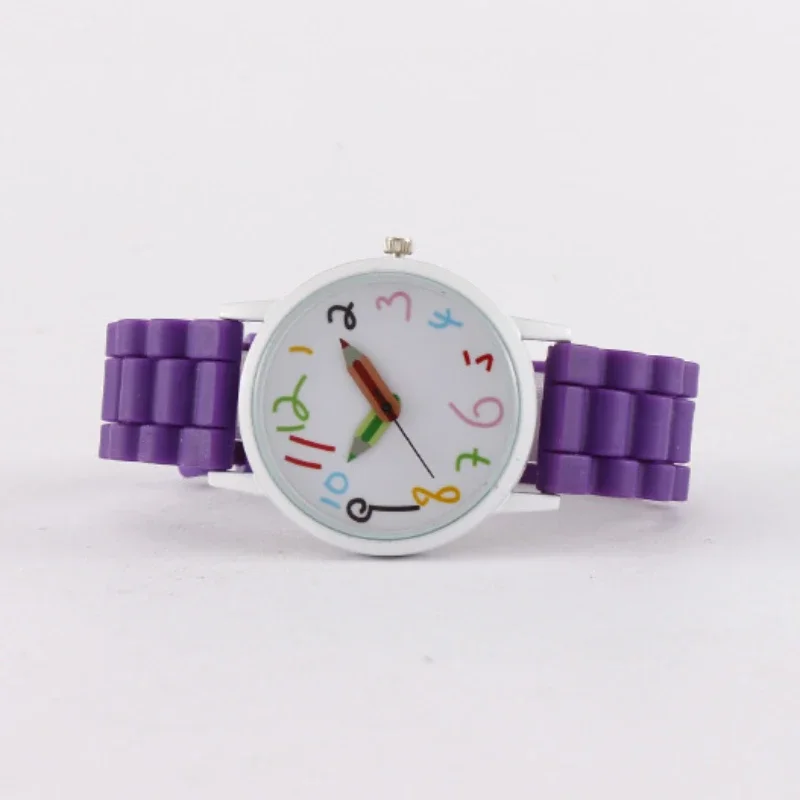 Reloj de pulsera Digital con correa de silicona para niños, cronógrafo creativo de dibujos animados, esfera redonda, puntero de moda, cuarzo, niño, niña, estudiante