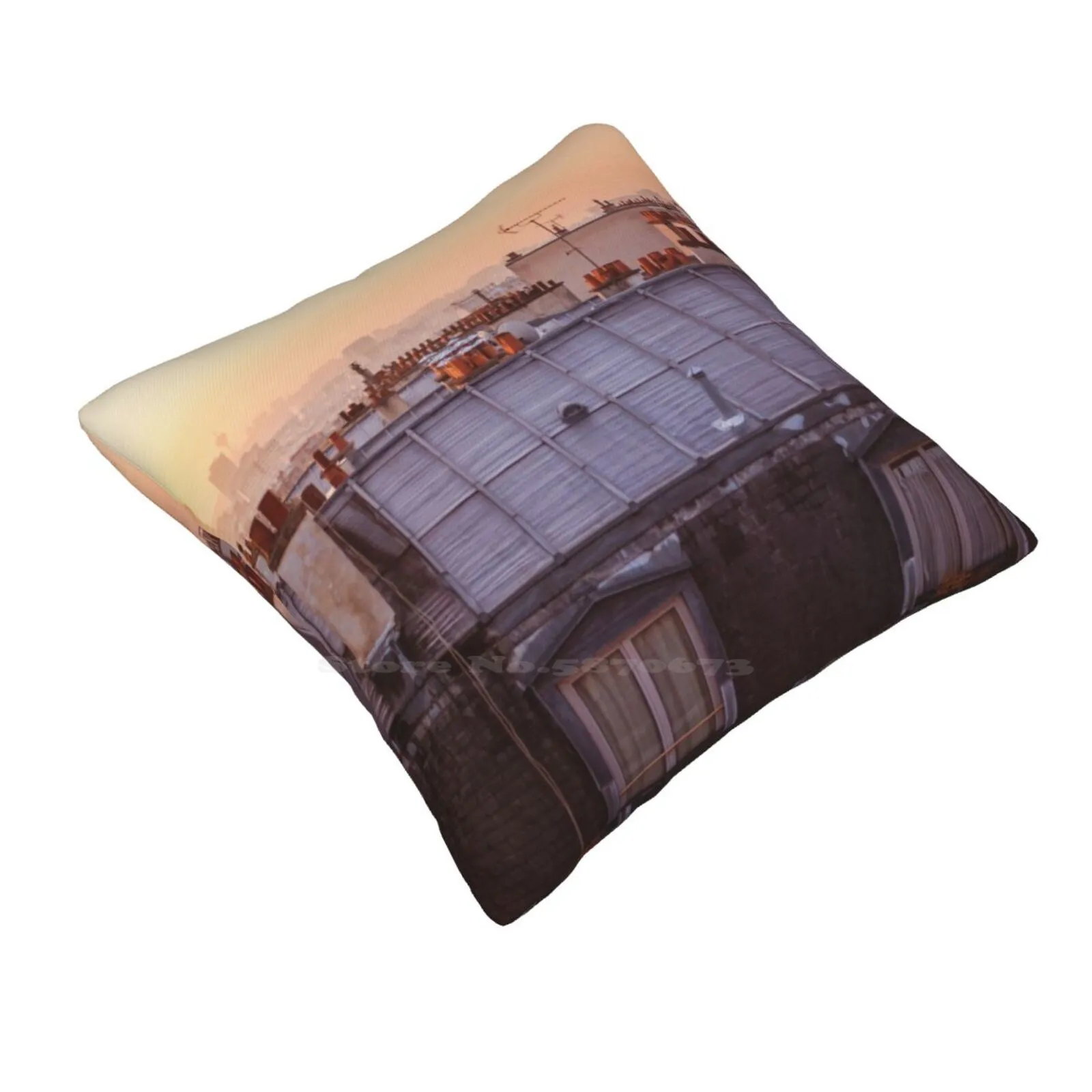 Breathe Paris.... Pillows Case Bedroom Home Decoration France Roof Tops Rooftops Buildings City Sunlight Montmartre Europe