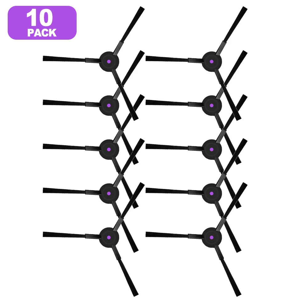 F10/4 Uds. Cepillo Lateral de repuesto de plástico + nailon limpieza eficiente de esquinas para JONR para T5 Pro accesorios de piezas de Robot aspirador