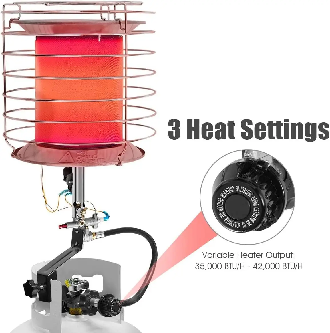Portable Propane tank Top Heater Outdoor Gas Radiant Heater for Camping with Certificates From Zobo Manufacturer Support ODM OEM