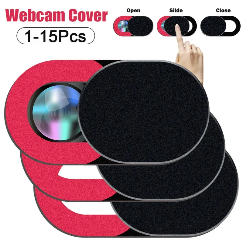 

1-15PCS Webcam Cover Anti-spy Camera Lens Protector Slide for Laptop PC Computer Cell Phone Ultra Thin Web Privacy Cover Blocker