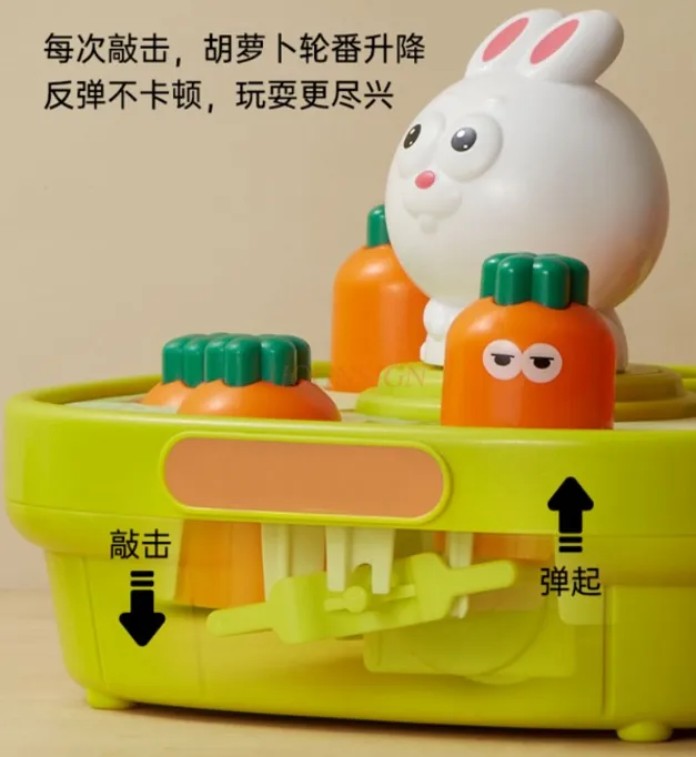 Brinquedos infantis de groundhog para bebês e crianças pequenas de 1 a 2 anos, educação infantil, brinquedos de batida e descompressão