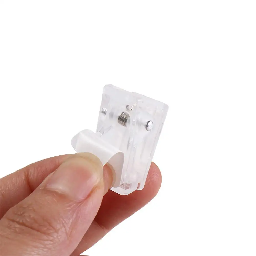 10pcs Wall Decoration Plastic Self-Adhesive Clips Portable Small Wall Clips Double Sided Clear Spring Clips Poster Paper