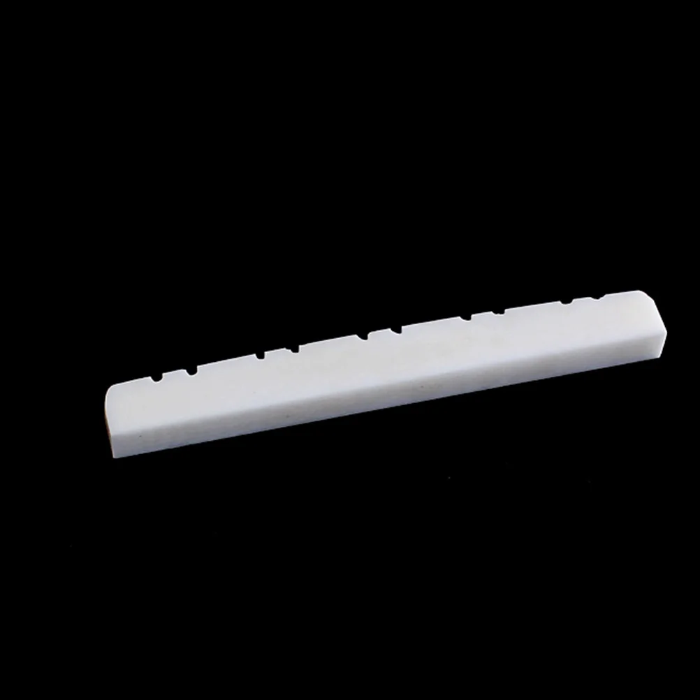 

Electric Pillow Bone Nuts Lightweight Portable Pre Slotted Bass Guitar Nut Oxen Bone Parts Instrument Accessory 10 String Guitar