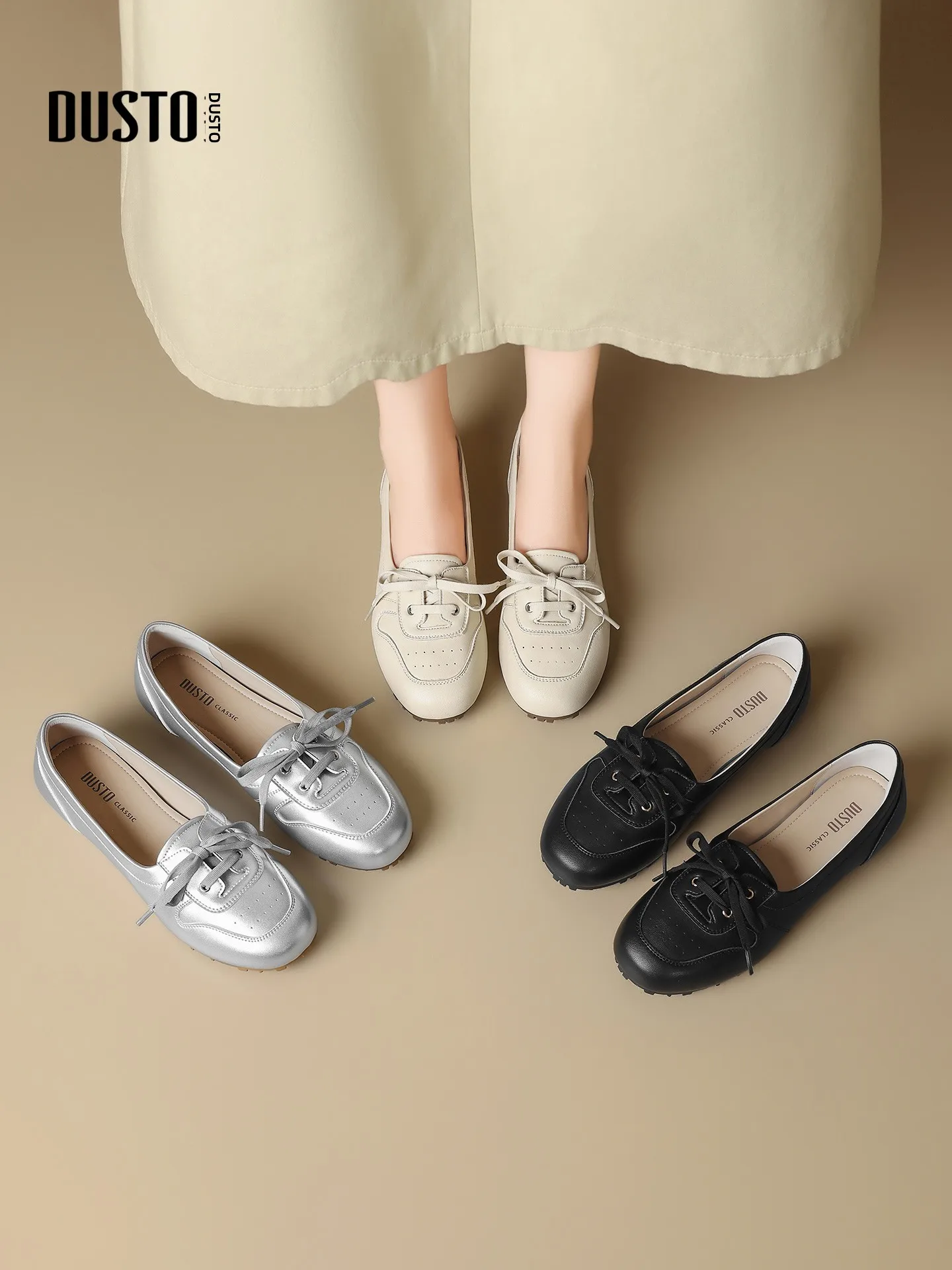 dusto-ballet-flat-shoes-round-toe-flat-bottom-casual-mary-janes-women's-shoes-summer-2026-lightweight-rubber-sole-fashionable
