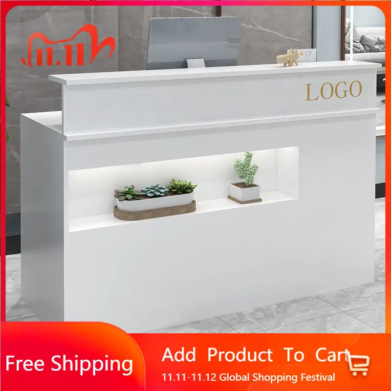 

Modern Design Reception Desk Receptionist Industrial Commericial Salon Elegant Reception Desks Elegant Customer Bureau Furniture