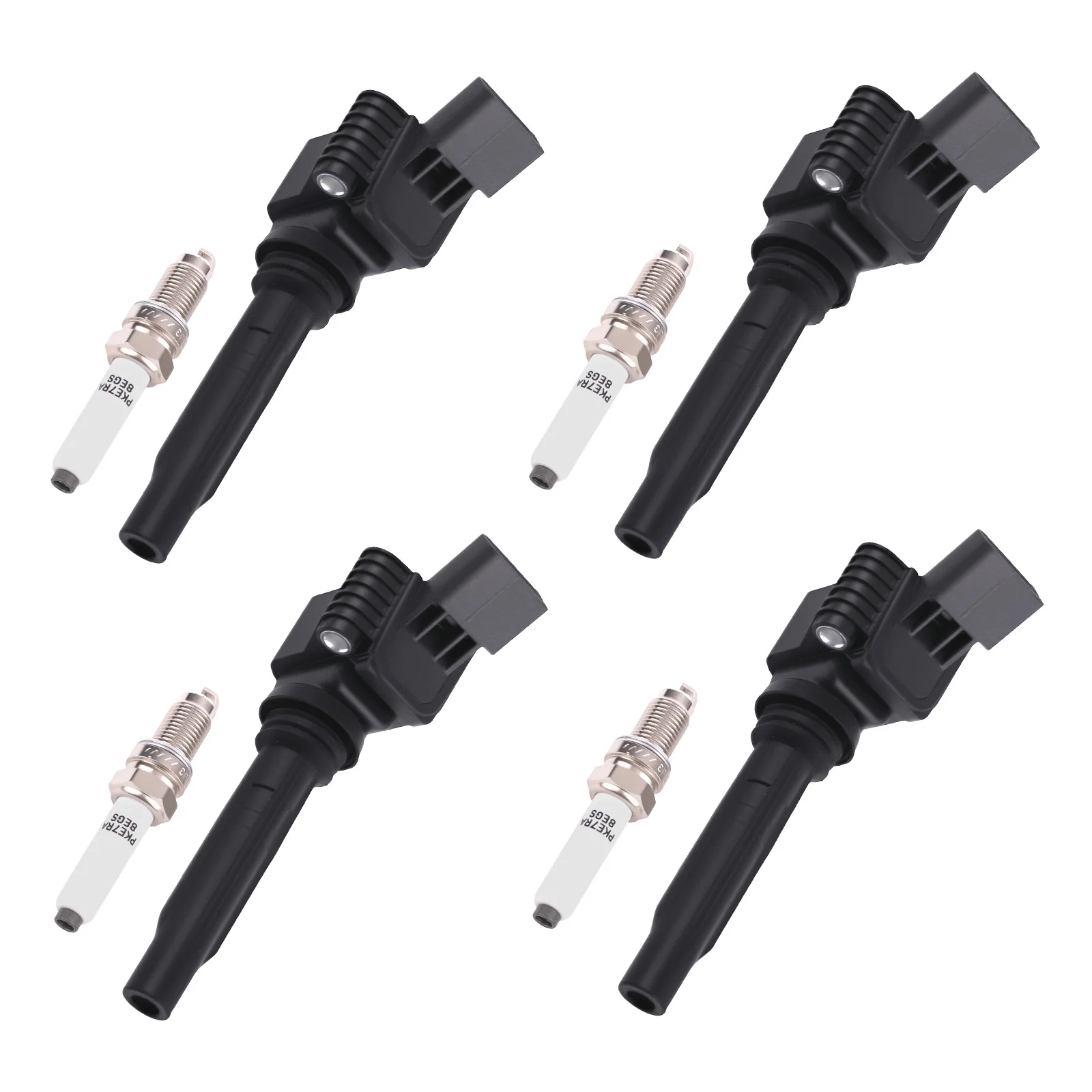 

4x Ignition Coil + Spark Plug Set for 2016-18 Audi A3 Sportback UF718 04C905110A