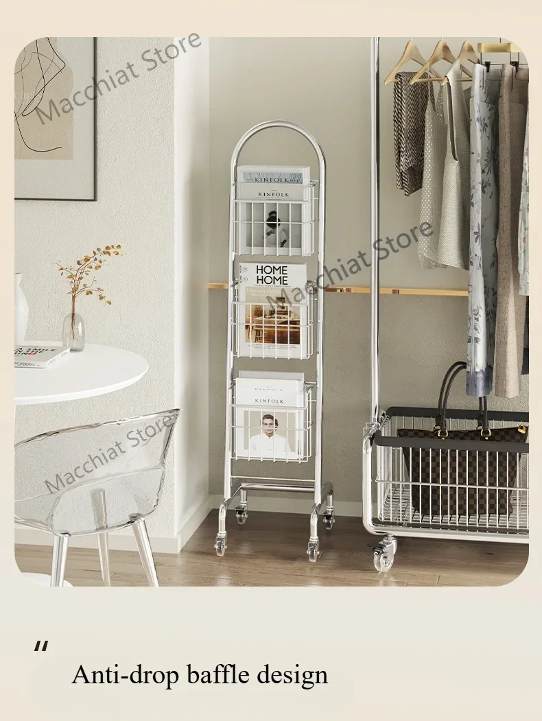 Magazine, book, newspaper display shelf, postcard   mobile office Display stand