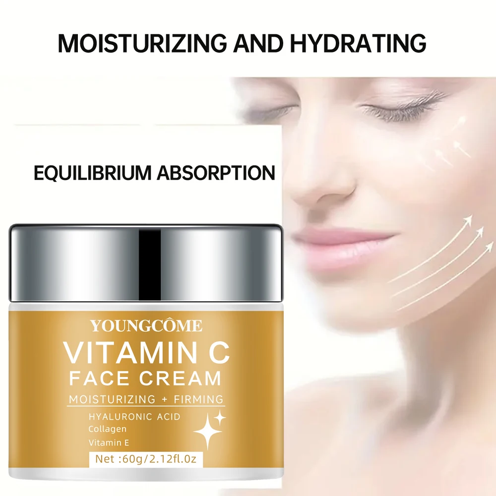 

Vitamin C and hyaluronic acid skin care cream Anti Aging Firming Lifting Fade Moisturizing Brightening Skin Care Cosmetic