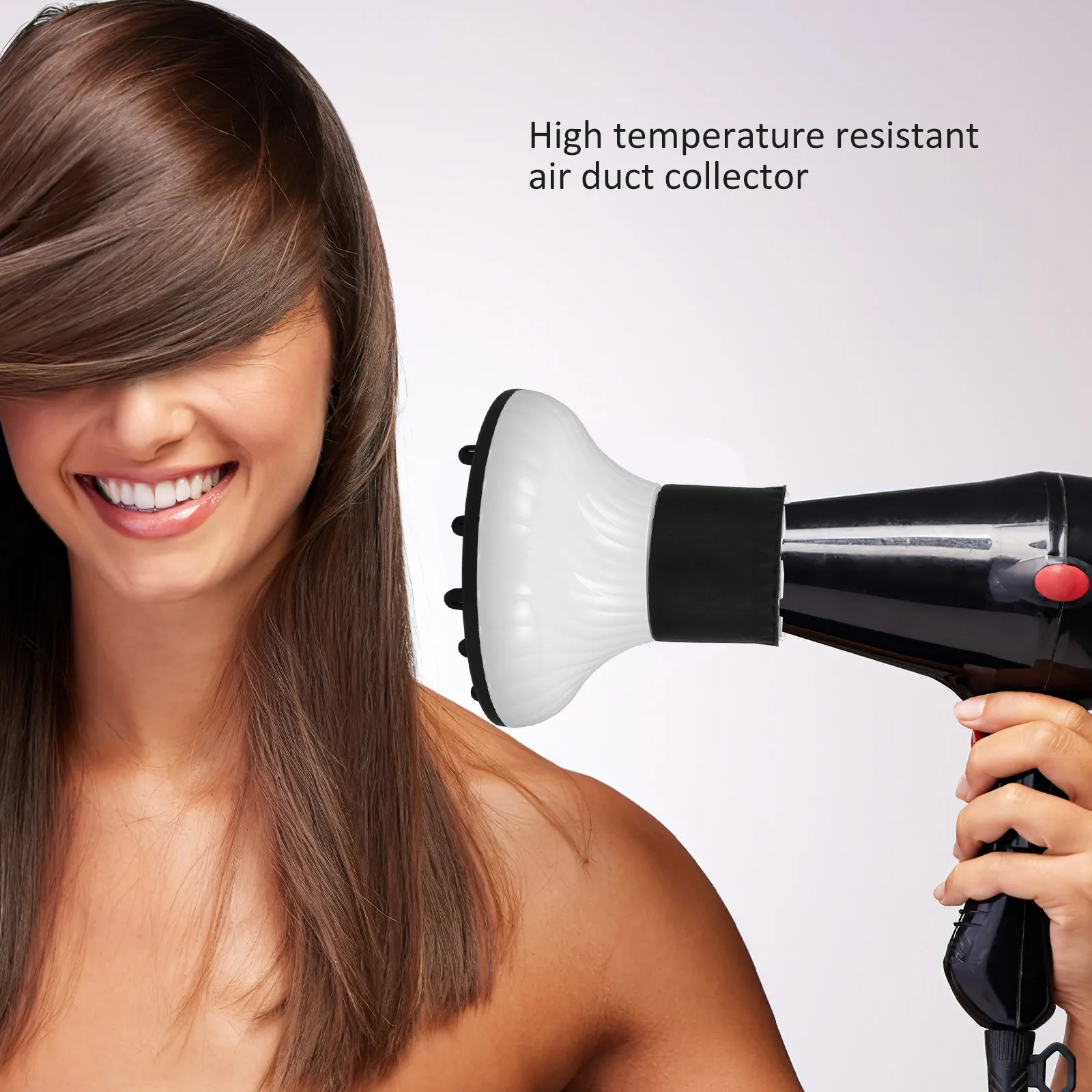 Universal Blow Dryer Diffuser Attachment Hair Dryer Nozzle for Curly Hair Hairdressing Tool Salon Grade Even Heat Distribution