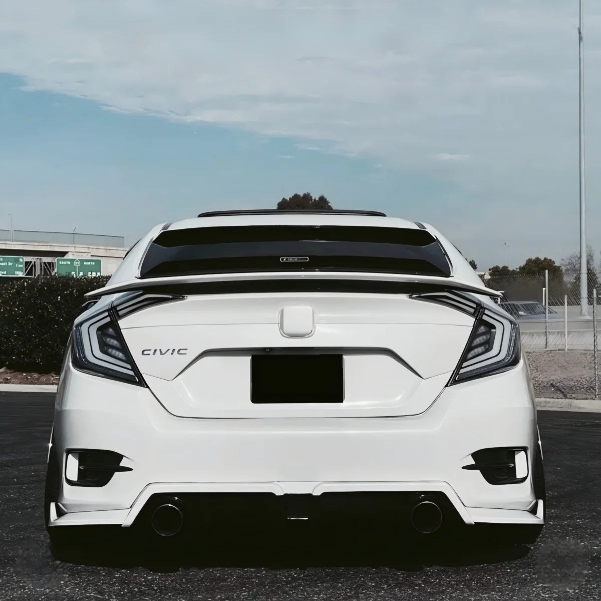 

LED Tail Lights For Honda Civic 10Th Gen 2016-2021 Rear Tail Lamps Assembly Turn Signal DRL Reverse Lens Brake Light