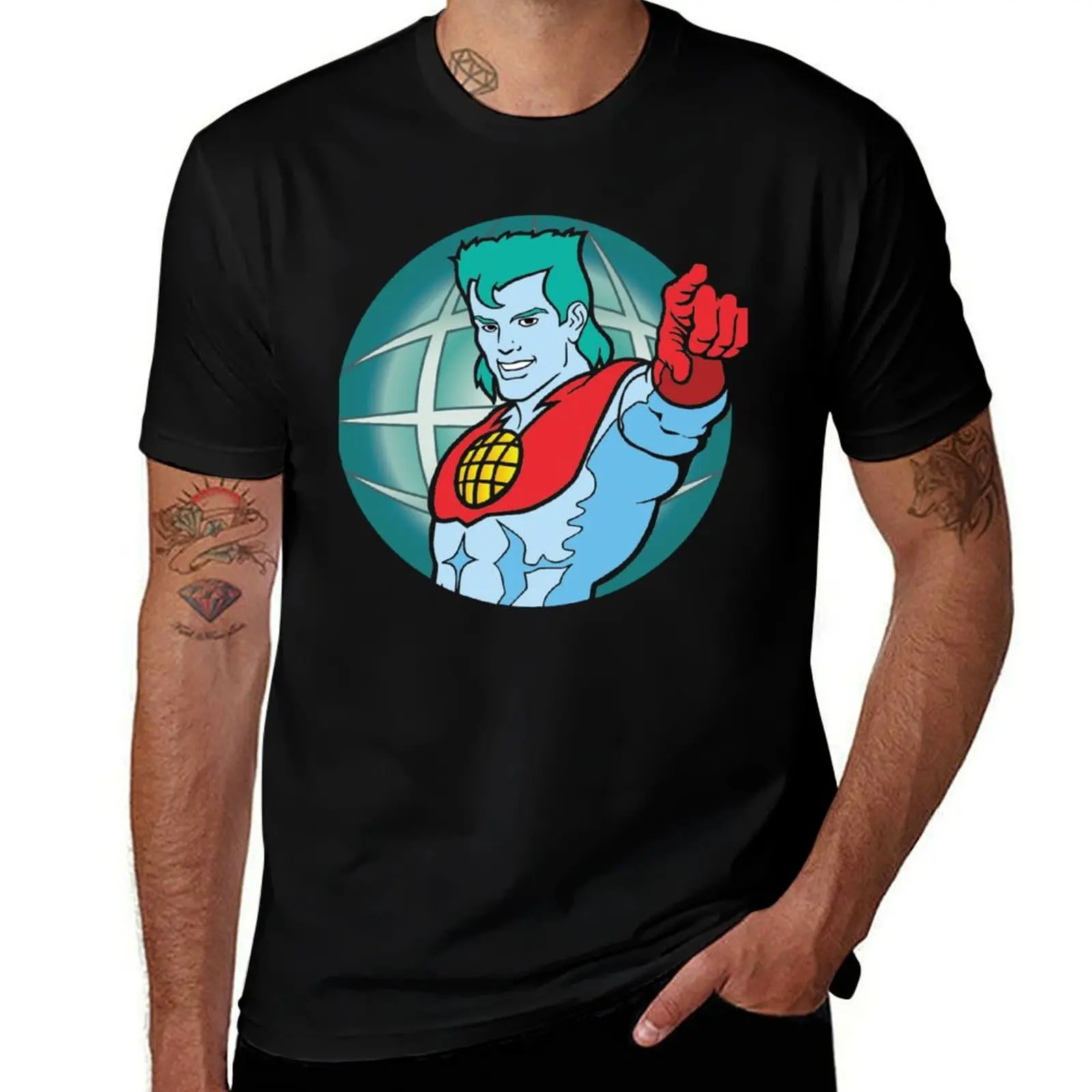 

captain planet-captain planet planeteers T-Shirt Luxury man luxury designer tshirts personalised plain black t shirts men