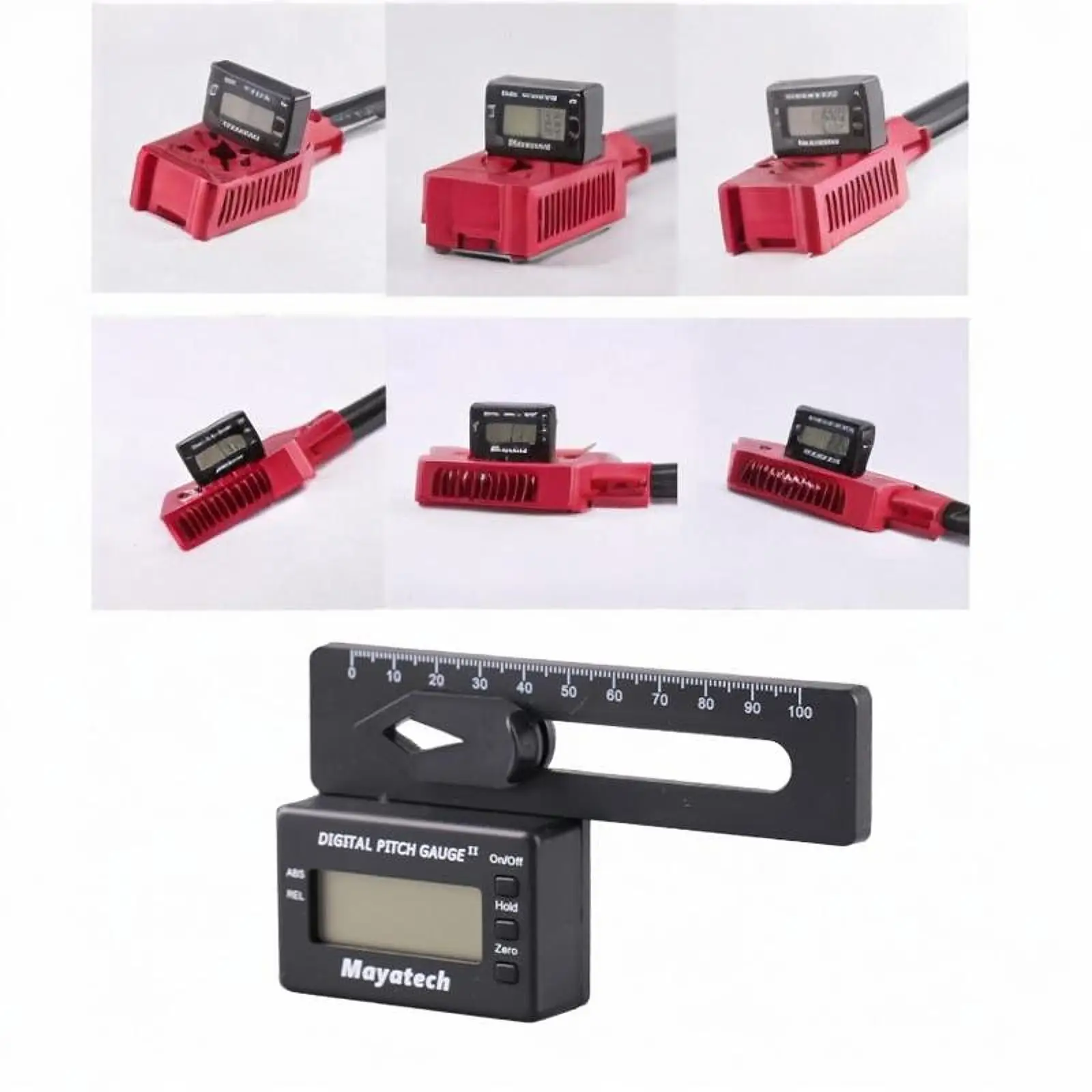 Elektroniczny cyfrowy miernik kąta nachylenia do helikopterów RC, odłączany przyrząd pomiarowy