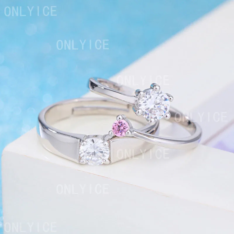 

925 Sterling Silver Zircon Flower Wedding Ring Fashion Jewelry Charm Grace Engagement Accessories