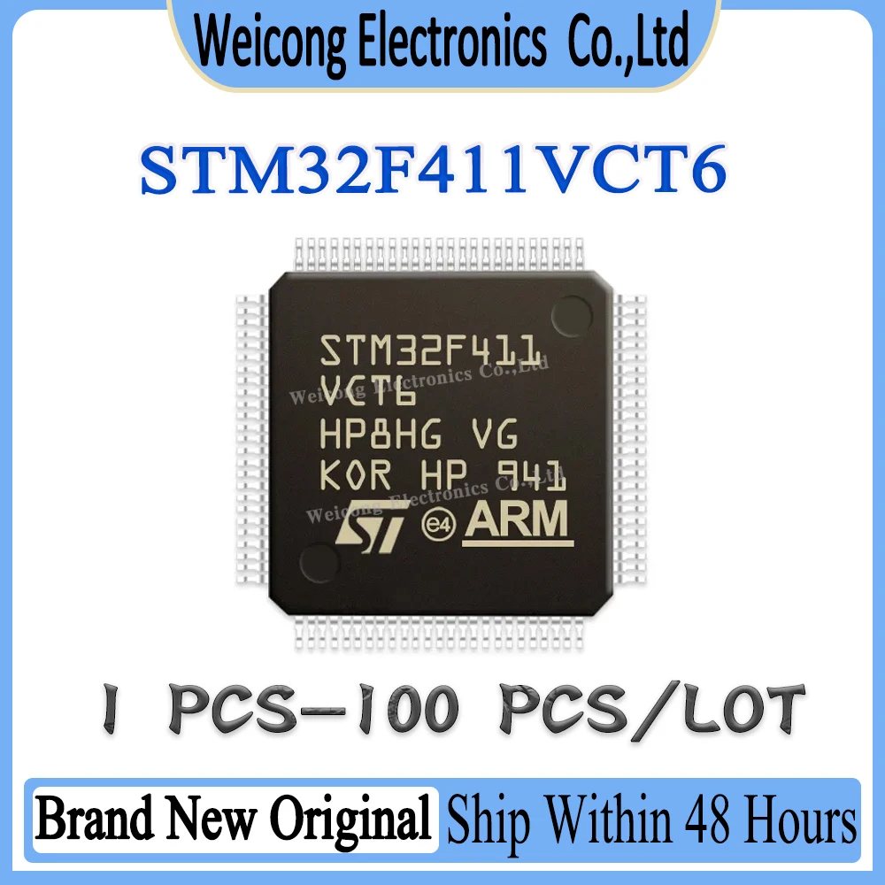 New Original STM32F411 STM32F411VCT6 STM32F411VCT STM32F411VC STM32F411V STM32F STM32 STM IC MCU Chip LQFP-100