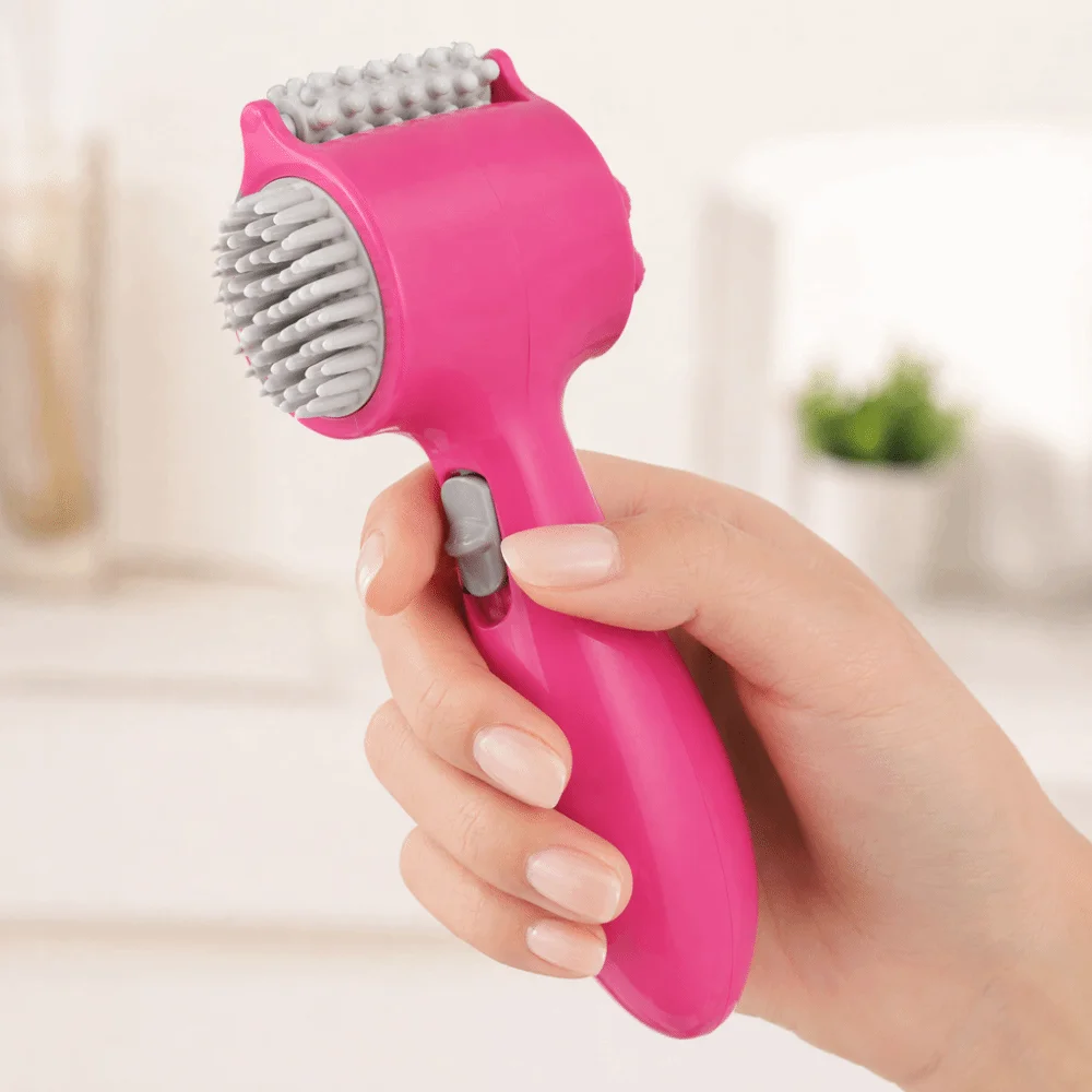 Roller Comb Electric Head Massager Multi Function USB Charging Massage Hammer Two Speed Vibration Impact Vibration Massager