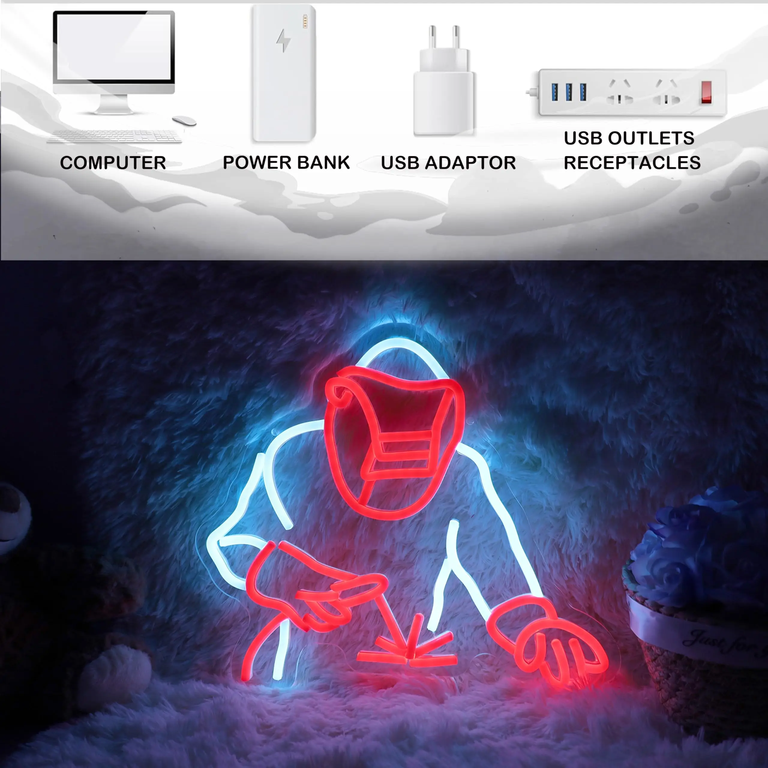 Welding Neon Sign USB Powered LED Dimmable Neon Light for Men Cave Garage Repair Shop  Party Wall Decor Father's Day Gifts