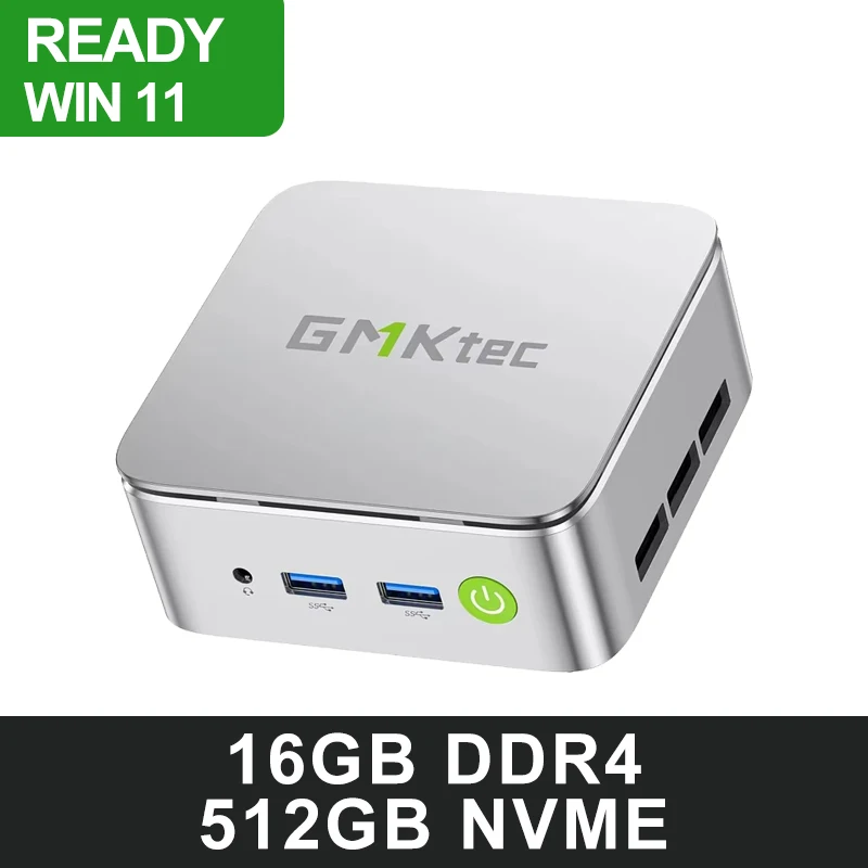 GMKtec G10 Mini PC AMD Ryzen 5 3500U 16GB DDR4 500GB SSD NVME