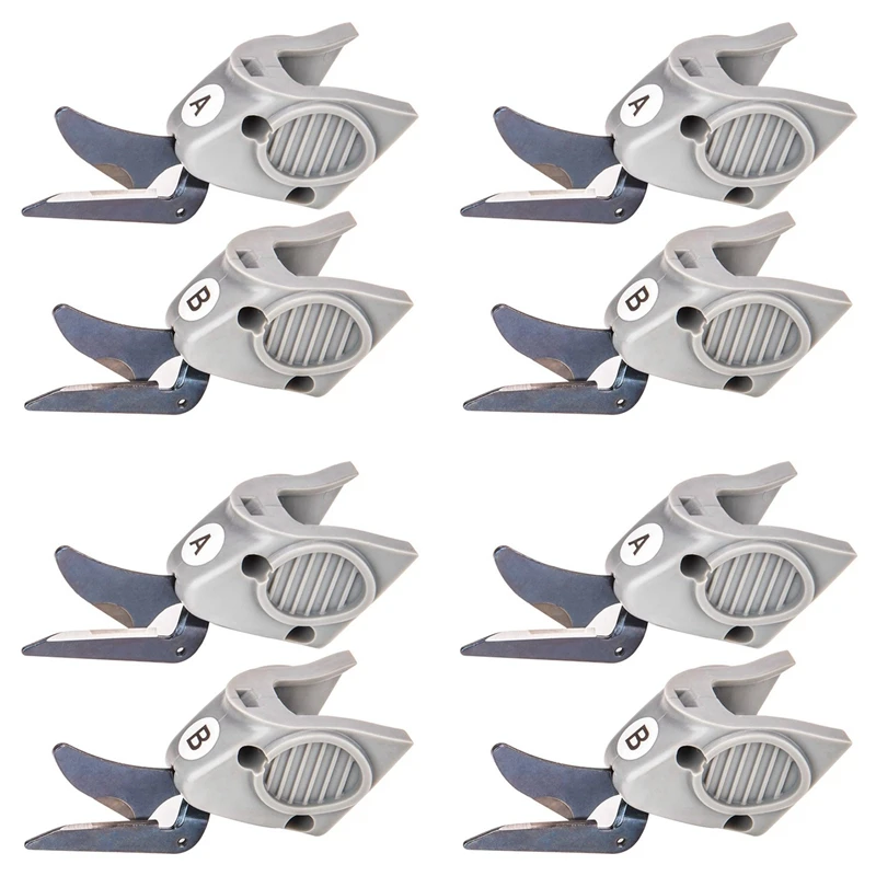 GTBL 8 Pcs Cutting Head Fit For Wbt-1 Fabric Electric Scissors Cloth Cutter, 4 Set Cutter Head A & 4 Set Cutter Head B