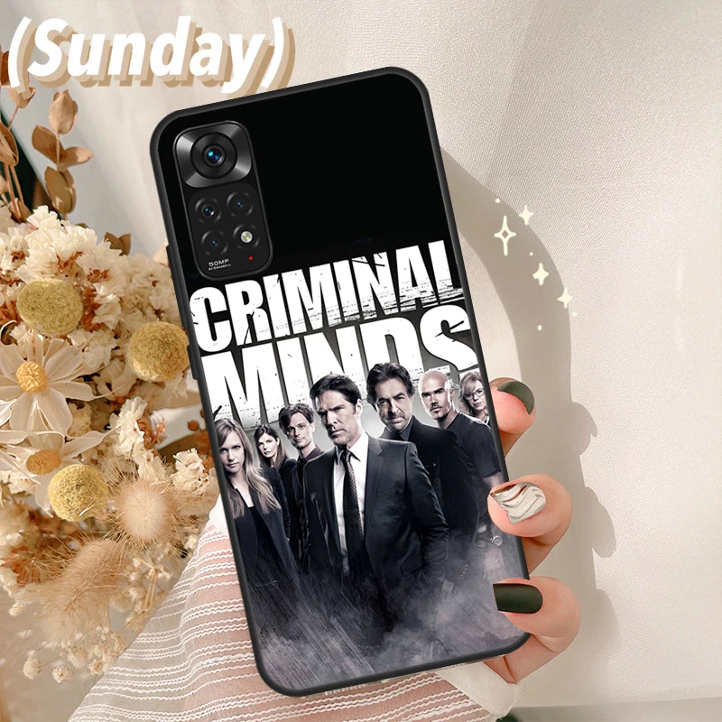 Criminals Minds TV Case For Redmi Note 11 10 8 9 12 Pro Plus Note 12S 11S 10S 9S Cover For Redmi 12C 9C 10C 10A