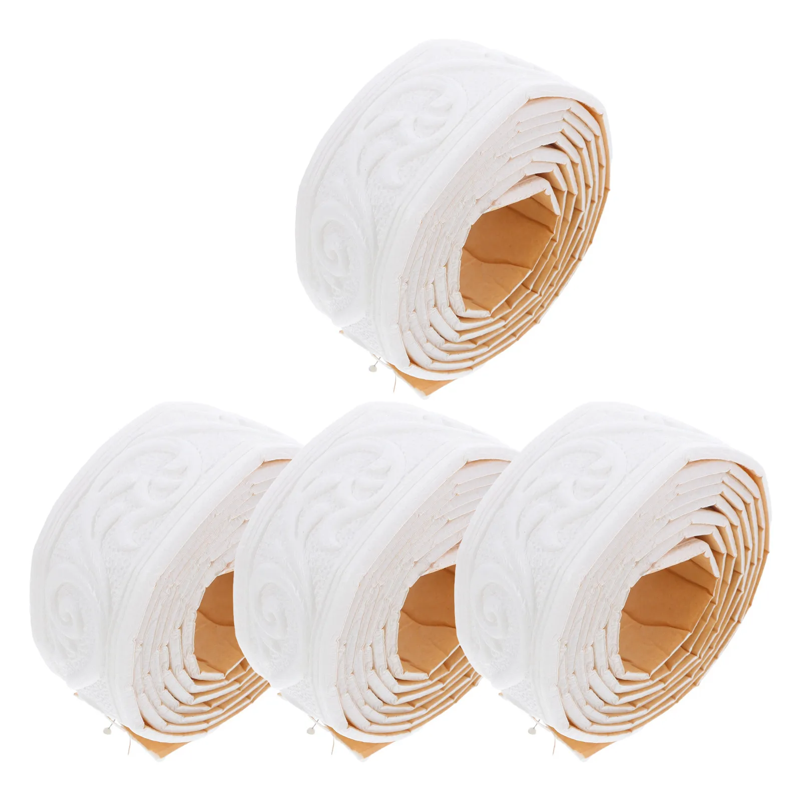 

4 шт. 3D самоклеящиеся гибкие пенопластовые декоративные молдинги для стен, дверных проемов, шкафов, потолков и стеновых панелей