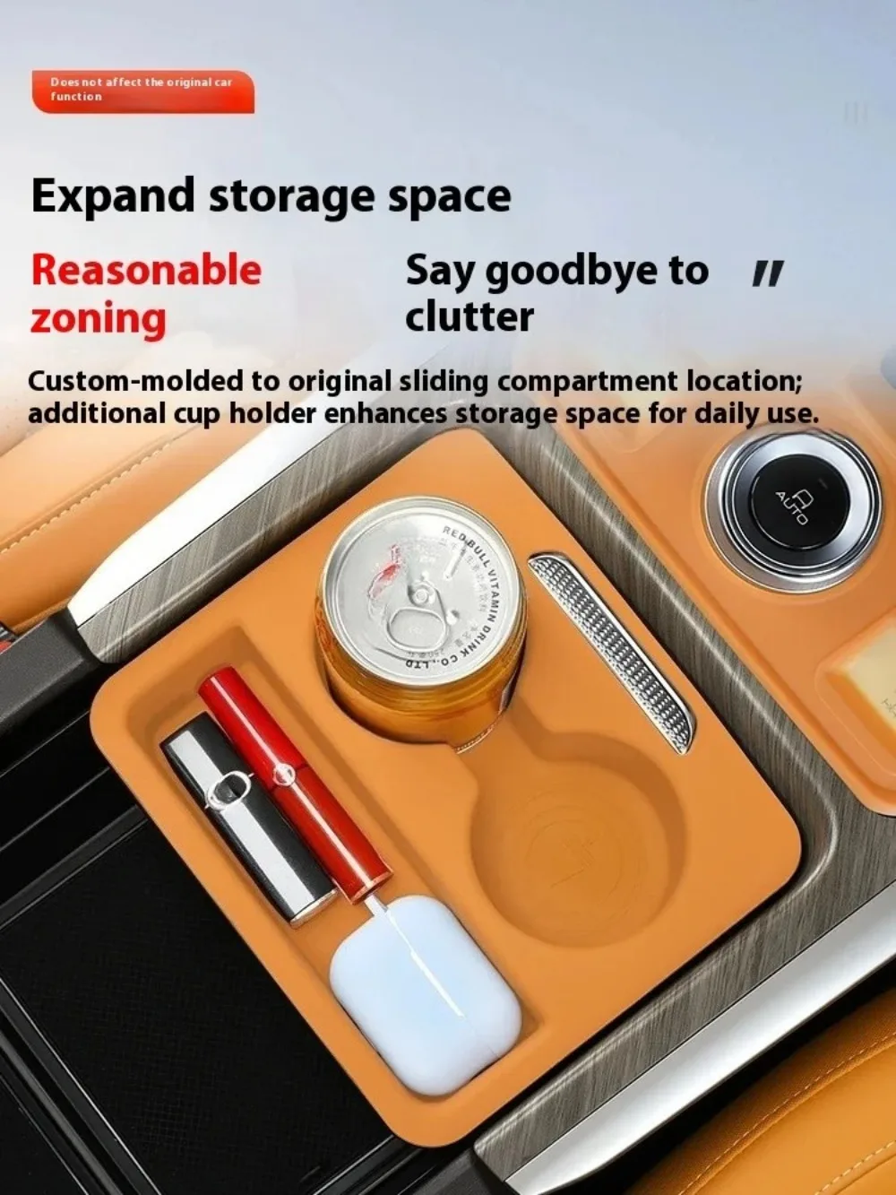 

Central Control Push-pull Box Handrail Box For GWM HAVAL H9 MKII 2024 2025 2026 Accessories Silicone Central Control Storage Box