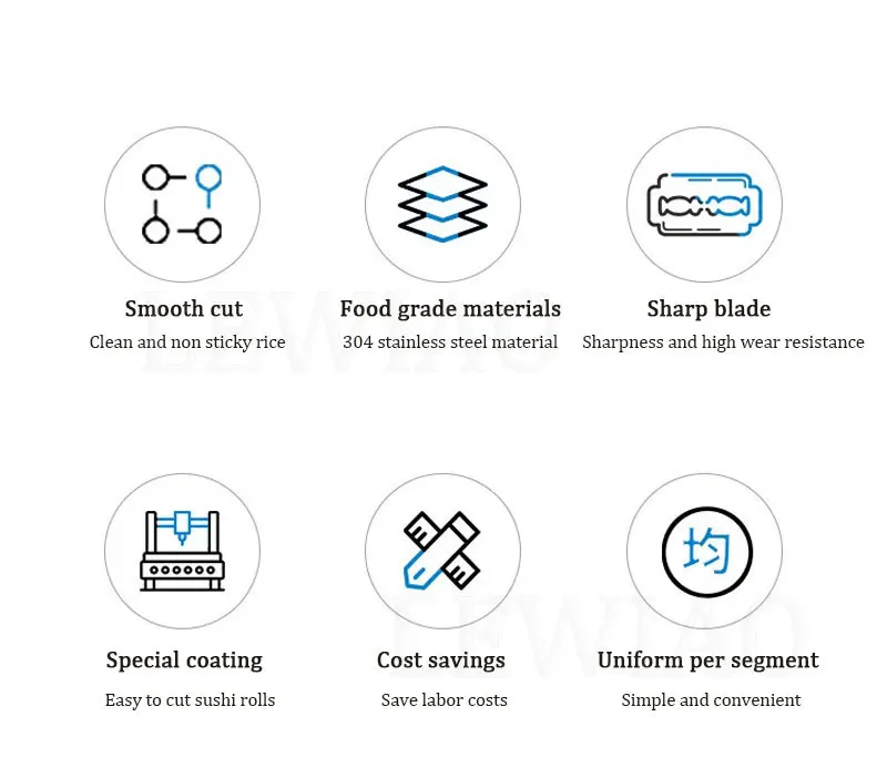 

Stainless Steel Manual Seaweed Sushi Roll Cutter Cutting Machine