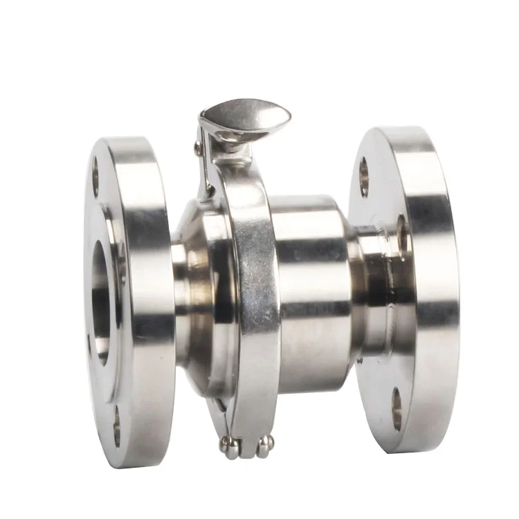 304/316 sanitary Flange Stainless Steel Vertical Check Valve  One Way Non Return Valve Weld Check Valve