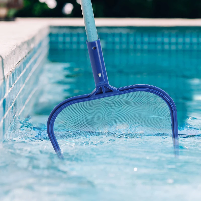 Swimming Pool Skimmer Net Rubbish Cleaning Rake Mesh Leaf Nets Deep Bag Pond Bathtub Fallen Leaves Cleaning Net Pool Accessories