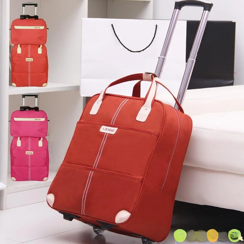 

Lightweight Oxford Fabric Luggage Suitcase with Multi-directional Wheels 18 Inch Hardshell Black Diamond for Travel